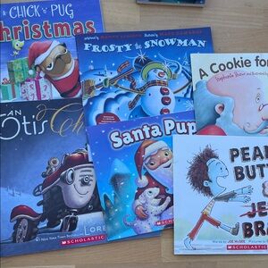 6 kids books with cd's